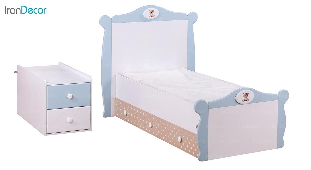 تصویر تخت خواب دو منظوره نوزاد مدل تدی API