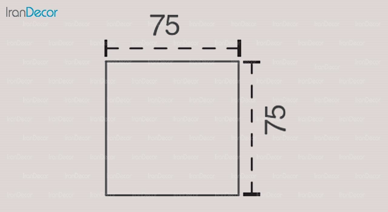تصویر پاف و اتومان ایتال فوم مدل 75×75