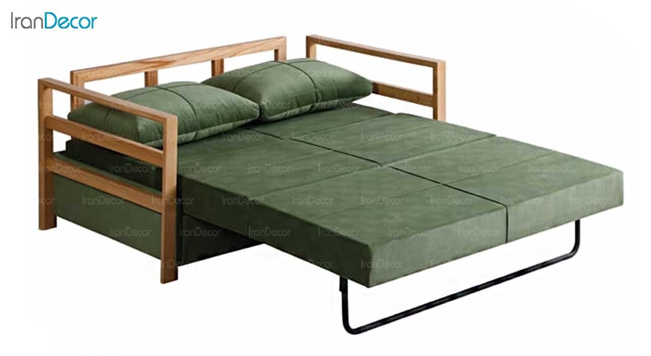 مبل تخت خواب شو دو نفره دسته دار مدل آرمیس