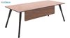 میز اداری چهار پایه چوبی نظری مدل استرایپ Stripe با صفحه ام دی اف با پنل