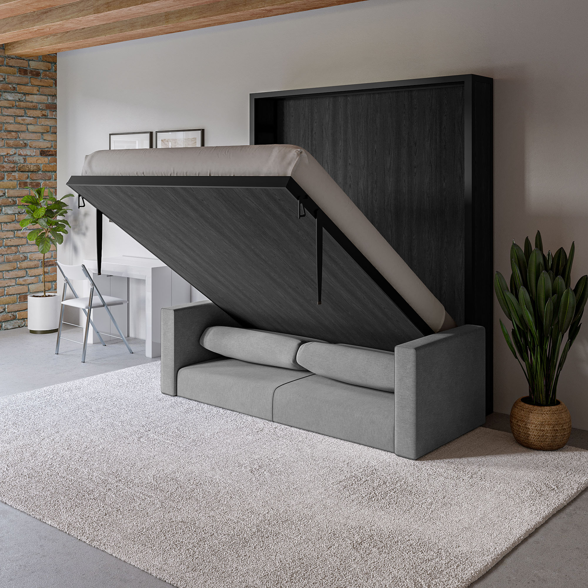 مبل تخت خواب شو مکانیزم دیواری (Wall Bed)