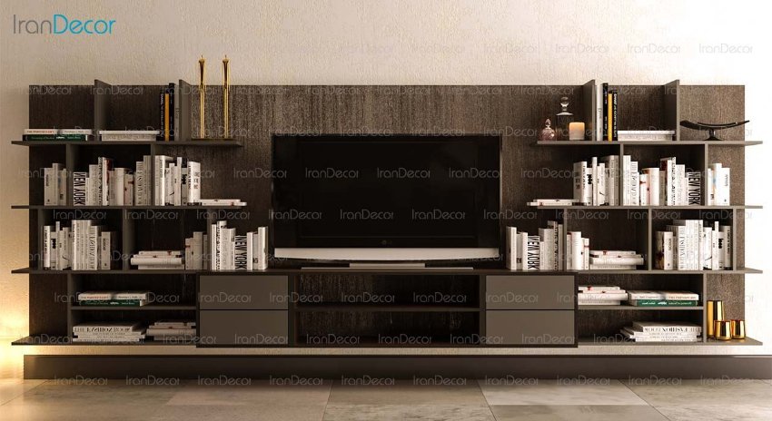 میز تلویزیون و کتابخانه مدل WS_05 از مبلمان سگال