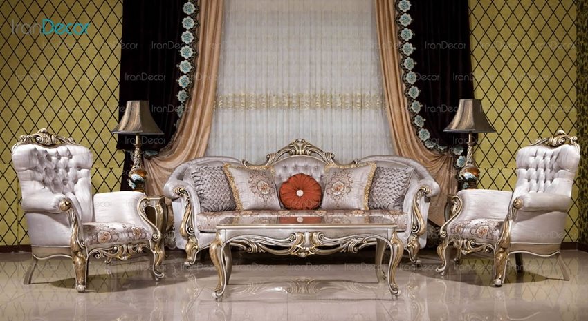 سرویس مبلمان کلاسیک مدل روما از ژیگس