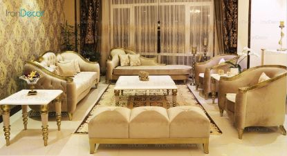 سرویس مبلمان کلاسیک مدل ویکتوریا از فنسی