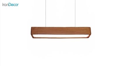 چراغ آویز چوبی مدل خطی 1 کد TS-A9-N1 از تسلا