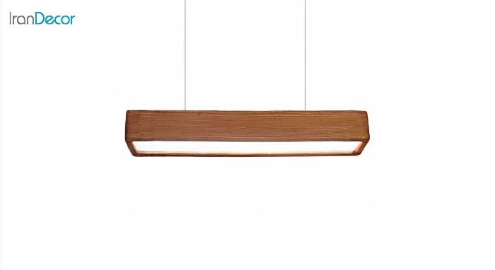چراغ آویز چوبی مدل خطی 1 کد TS-A9-N1 از تسلا