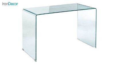 میز اداری شیشه ای مدل صدف سایز 140 × 65