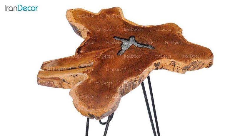 میز عسلی چوبی مدل روستیک کد T003