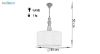چراغ آویز چشمه نور مدل A7020.WT کرم
