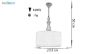 چراغ آویز چشمه نور مدل A7020.BR طوسی