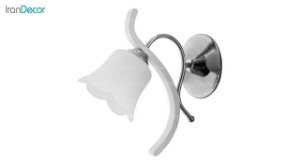 چراغ دیواری  چشمه نور مدل 888/1W-WT استیل