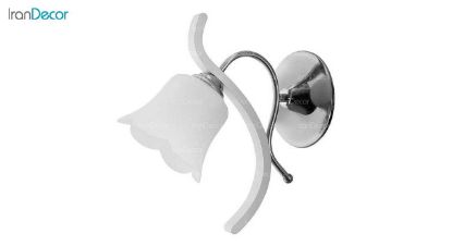 چراغ دیواری  چشمه نور مدل 888/1W-WT استیل