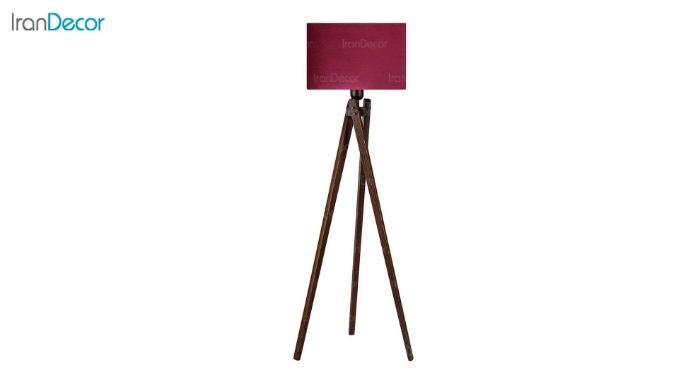 آباژور ایستاده چوبی مدل آرام ML7028/22 زرشکی