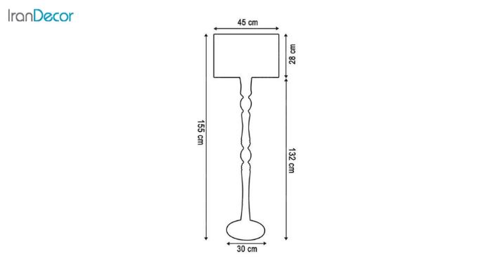 آباژور ایستاده چوبی مدل آرام 03/ML7011 جزئیات