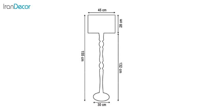 آباژور ایستاده چوبی مدل آرام 10/ML7011 جزئیات