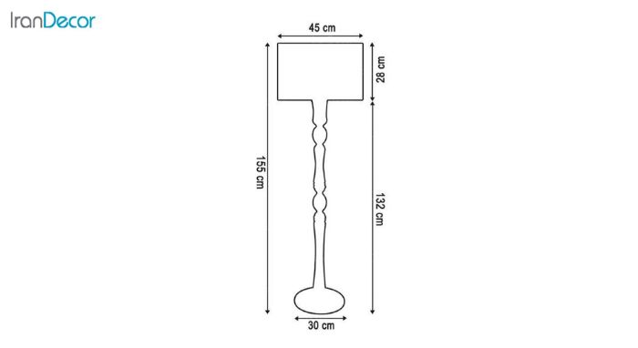آباژور ایستاده چوبی مدل آرام 11/ML7011 جزئیات
