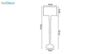 آباژور ایستاده چوبی مدل آرام 14/ML7011 جزئیات