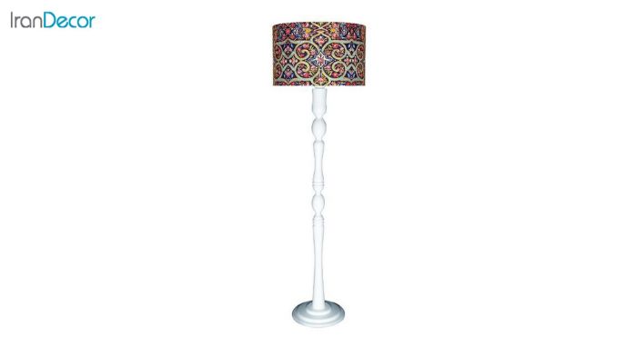 آباژور ایستاده چوبی مدل آرام 14/ML7011 سفید