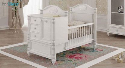 تخت خواب دو منظوره نوزاد و کودک  مدل H3114