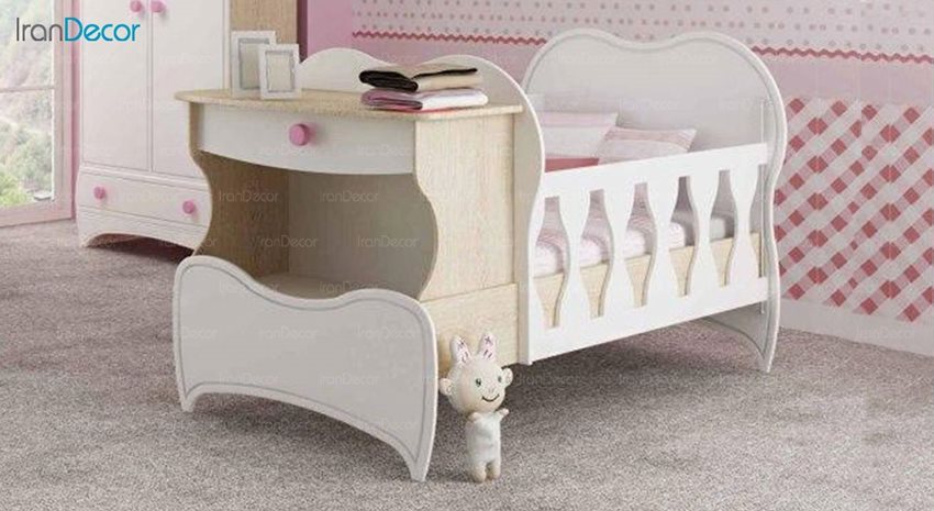 تخت خواب دو منظوره نوزاد و کودک چری مدل C129