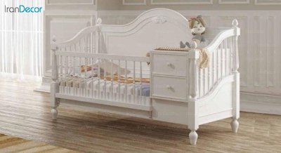 تخت خواب دو منظوره نوزاد و کودک فراز مدل F103