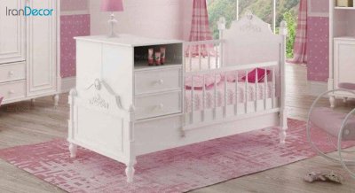 تخت خواب دو منظوره نوزاد و کودک فراز مدل H6130
