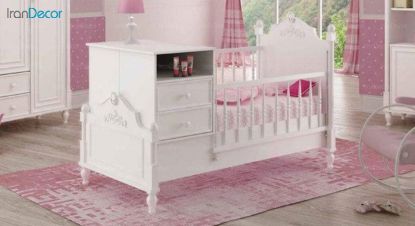 تخت خواب دو منظوره نوزاد و کودک فراز مدل H6130