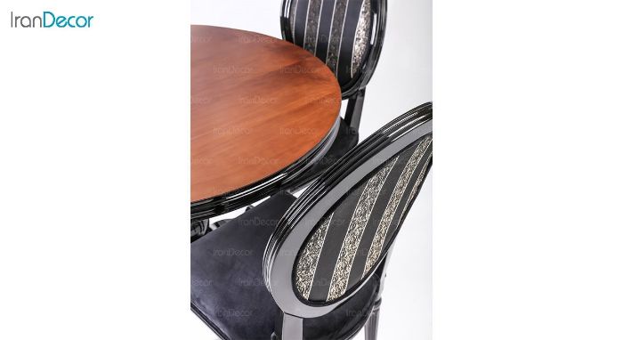 سرویس ناهار خوری گرد چوبی مدل ترک گلس