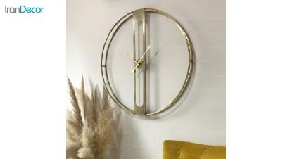 ساعت دیواری فلزی رویال مدل MZ101 آبکاری