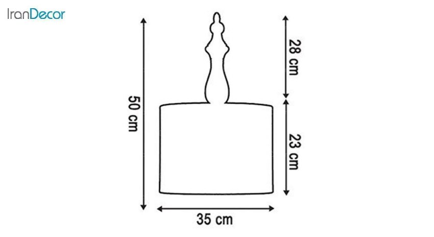 چراغ آویز چوبی آرام مدل A7020/19