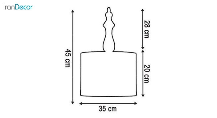 چراغ آویز چوبی آرام مدل A7020/12