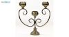 شمعدان سه شعله مدل دو هلال طرح پروانه 0147
