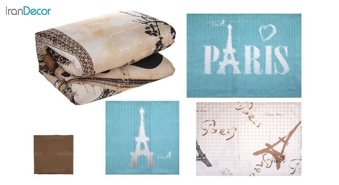 ست روتختی تنسل نرم آسا مدل برج ایفل Eiffel Tower
