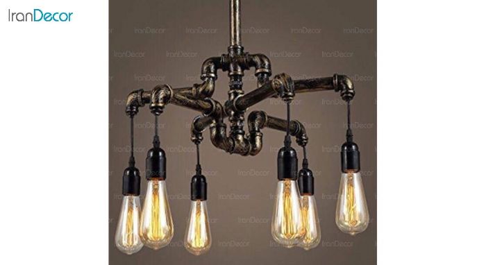 عکس چراغ آویز مدرن 6 شعله آرتا مدل 127/6