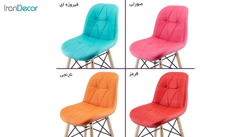 تصویر صندلی پایه ایفلی چوبی هوگر مدل SH840W