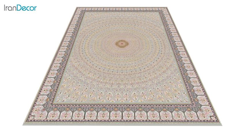 عکس فرش ماشینی 1200 شانه کشمیر طرح گنبد نقره ای