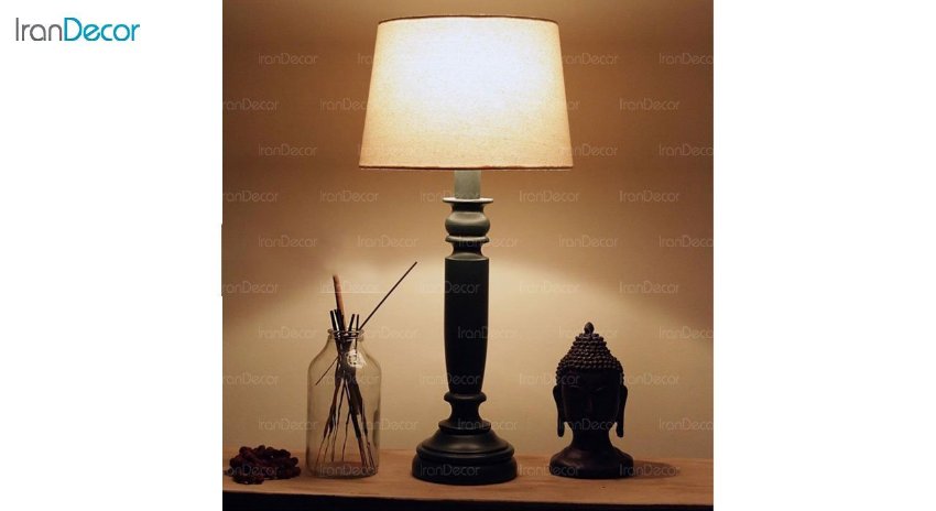 عکس آباژور رومیزی چوبی مدل SH102