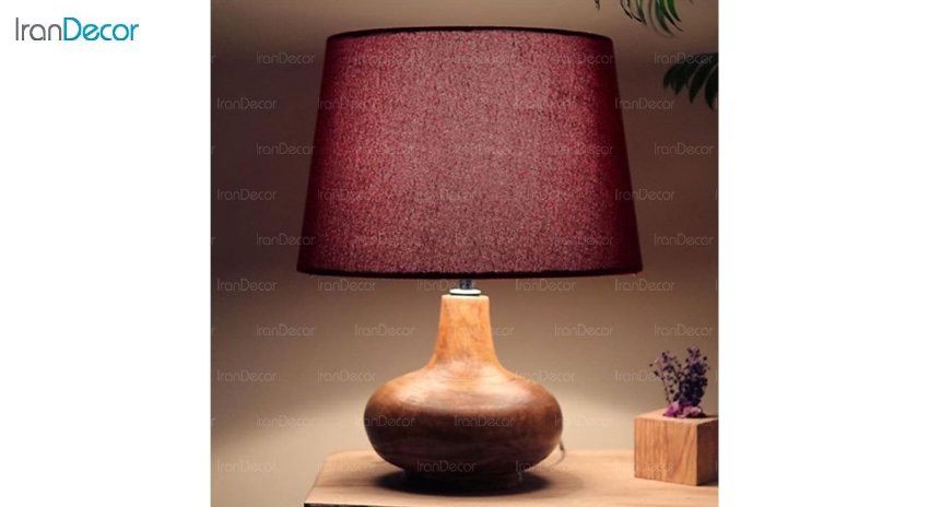 عکس آباژور رومیزی چوبی مدل SH104