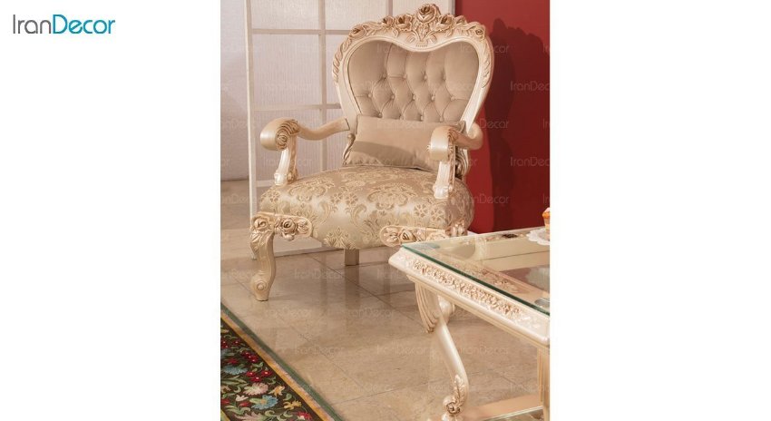عکس مبل یک نفره سلطنتی ماندگار مدل رز