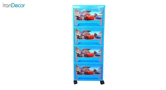 عکس فایل پلاستیکی چهار کشو ناصر پلاستیک مدل مک کویین کد 544L