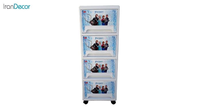 عکس فایل پلاستیکی چهار کشو ناصر پلاستیک مدل فروزن کد 544L