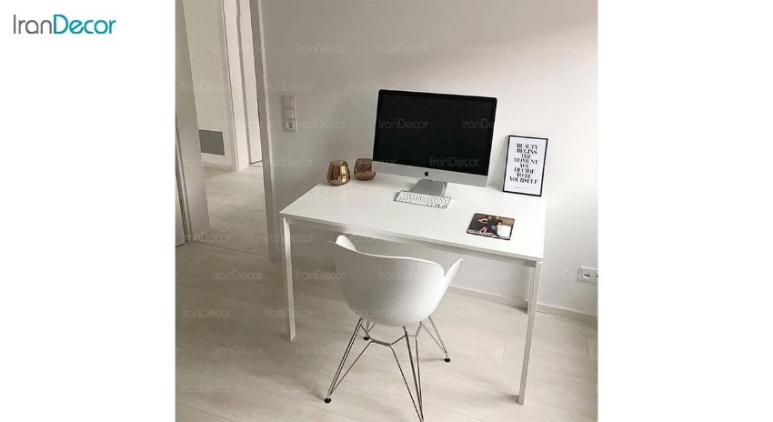 تصویر صندلی دسته دار پایه ایفلی فلزی بنیزان مدل صدف کد S530