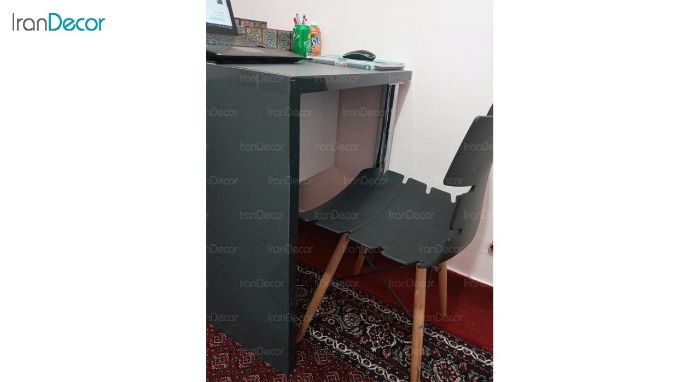 تصویر صندلی پایه ایفلی چوبی بنیزان مدل مرجان کد M500