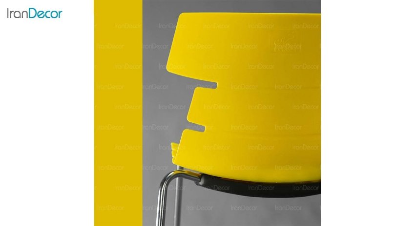 تصویر صندلی پایه خرچنگی فلزی بنیزان مدل مرجان کد M540