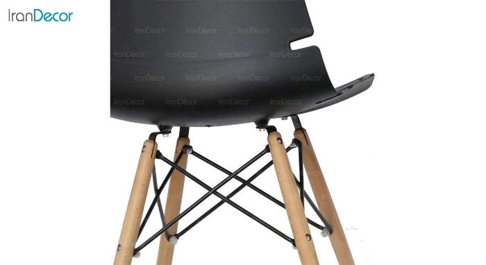 تصویر صندلی اپن پایه چوبی بنیزان مدل مرجان کد M600