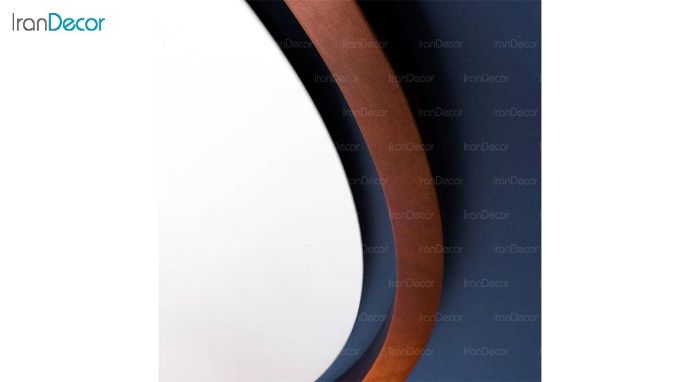 تصویر آینه گرد دیواری مدل هورنو کد RB