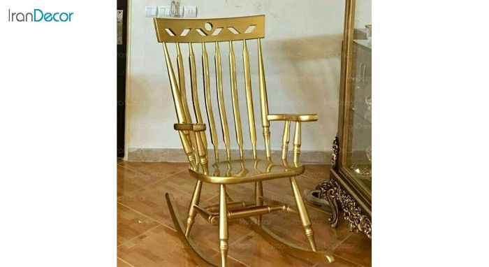تصویر صندلی راک آمازون چوب مدل تاج لوزی