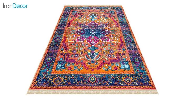 عکس فرش ماشینی کرامتیان طرح وینتیج مدل PT59131-11