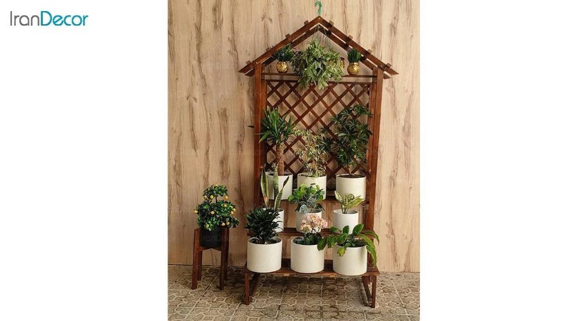 عکس استند گل و گیاه چوبی مدل W32