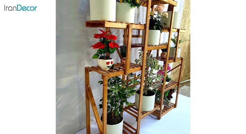 عکس استند گل و گیاه چوبی مدل W6